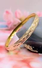 Bracelet jonc motifs d'occasion  Les Mureaux
