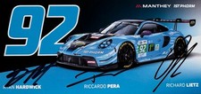Cartão promocional Porsche Manthey Gt3 Le Mans 2025 Hardwick, Lietz, Pera assinado à mão 92 comprar usado  Enviando para Brazil