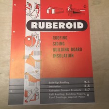 Ruberoid 1957 catalog for sale  Roanoke