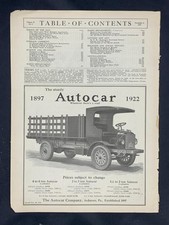Magazine 1922 autocar for sale  Blaine