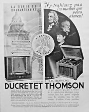 Publicité presse 1937 d'occasion  Compiègne