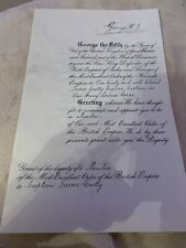 Mbe george signature for sale  BASILDON