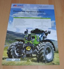 Deutz Fahr Agrotron 6205 9340 Ciągnik Broszura rolnicza Broszura Broszura na sprzedaż  PL