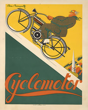 Affiche vintage moto d'occasion  Expédié en France