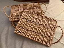 Wicker woven rectangular for sale  IPSWICH