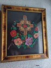 Embroidered picture antique for sale  Terre Haute