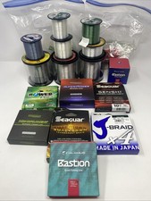 Usado, Grande lote de linha de pesca e equipamentos de pesca diversos. Trança e monofilamento usados-leitura comprar usado  Enviando para Brazil