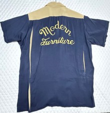 Camisa de boliche ACO projetada vintage anos 50 móveis modernos média 15-15,5 comprar usado  Enviando para Brazil