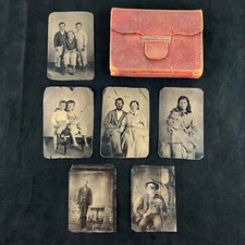 6 fotos tipo tinta família crianças vovô mãe pai colorido 3x4" álbum de couro LEIA comprar usado  Enviando para Brazil