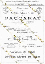 Baccarat 1916 table d'occasion  Expédié en Belgium