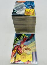 Juego completo de 138 tarjetas base de lámina Fleer Marvel Metal 1995, usado segunda mano  Embacar hacia Argentina