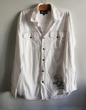 Chemise blanche coton d'occasion  Bourg-de-Thizy