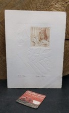 Gravure eau forte d'occasion  Saint-Privat-des-Vieux