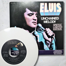 Elvis Presley-Unchained Melody (RCA-11212) Single 1978 CAN Ltd Ed Vinil Branco, usado comprar usado  Enviando para Brazil
