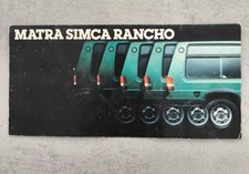 Publicité brochure matra d'occasion  Badonviller