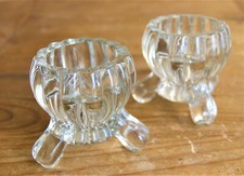 2 crystal holders candle for sale  Sterling City