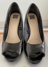 Black patent peep for sale  STOCKPORT