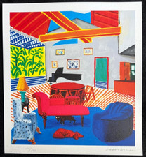 Litografía David Hockney certificado de autenticidad original firmada numerada a mano limitada segunda mano  Embacar hacia Mexico