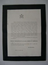 Faire part deces d'occasion  Plombières-lès-Dijon