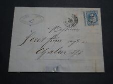 Lettre 1866 timbre d'occasion  Grièges