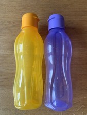 Garrafa de água TUPPERWARE Eco flip top X 2 laranja e roxo. comprar usado  Enviando para Brazil