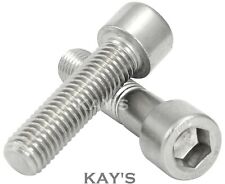 PARAFUSOS DE TAMPA M8 8mm soquete hexagonal Allen parafusos chave a4 grau marinho aço inoxidável, usado comprar usado  Enviando para Brazil