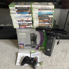 Duży pakiet w pudełku 250gb Xbox 360 slim z Kinect i 30 grami w pełni działającymi ⭐️ na sprzedaż  Wysyłka do Poland