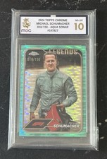 Usado, 2024 Topps Chrome F1 Michael Schumacher Aqua Sonar /150 Graded MGC 10 Ferrari comprar usado  Enviando para Brazil