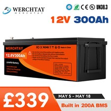 12v 300ah lifepo4 for sale  UK