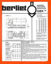 Berliet gbk camion d'occasion  Les Bordes