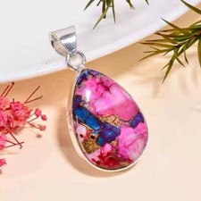 Lindo pingente de prata esterlina 925 pedra preciosa turquesa cobre ostra rosa MK* comprar usado Lindo pingente de prata esterlina 925 pedra preciosa turquesa cobre ostra rosa MK* comprar usado  Enviando para Brazil