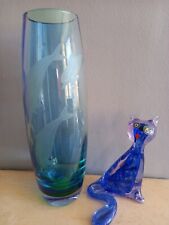 Glass vase dolphin for sale  KENILWORTH