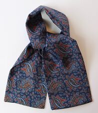 Blue paisley silk for sale  HEYWOOD