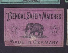 Antique match tag d'occasion  Expédié en Belgium