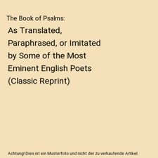 The book psalms gebraucht kaufen  Trebbin
