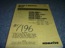 Usado, Manual de serviço de manutenção do operador de escavadeira Komatsu PC200-6 PC200LC-6 102229xz comprar usado  Enviando para Brazil