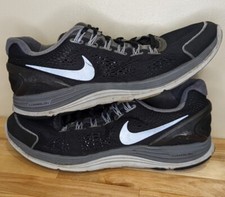 Tênis masculino Nike Lunarglide 4 Athletic 2013 preto cinza com cadarço 524977-001 tamanho 10 comprar usado  Enviando para Brazil