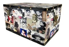 Caixa de madeira Audrey Hepburn vinil colagem tronco estojo de maquiagem armazenamento comprar usado  Enviando para Brazil