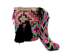 Usado, Bolsa de pedra Wayuu tecida à mão por membros da tribo indígena colombiana 1028 comprar usado  Enviando para Brazil