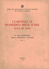 Carteggi francesco melzi usato  Cambiago
