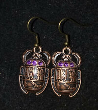 Egyptian copper scarab for sale  Orange