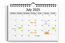 Minimalist wall calendar for sale  BOLTON