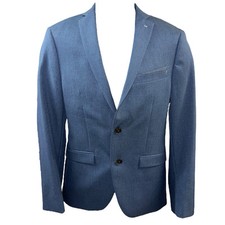 Casaco esportivo ZARA masculino azul blazer jaqueta ternos coleção AW16 masculino 36 2 botões comprar usado  Enviando para Brazil