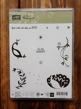 Stampin stempelset pfauengruß gebraucht kaufen  Halle