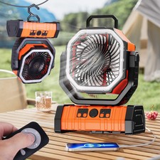 Ventilador De Aire Frio Portatil recarregável Abanico Piso Luz ventilador controle remoto 20000mAh comprar usado  Enviando para Brazil
