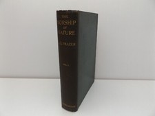 1926 The WORSHIP of NATURE Vol.1 1st Ed. by Sir James George Frazer MAGIC Occult comprar usado  Enviando para Brazil