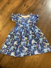 NOVO Vestido Boutique Disneyland Meninas Flutter Pérola 2T Elsa Frozen, usado comprar usado  Enviando para Brazil