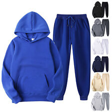 Moletom masculino pulôver com capuz 2 peças com calça de moletom roupas outono inverno comprar usado  Enviando para Brazil