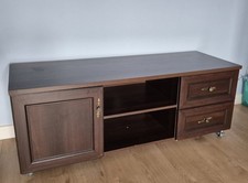 walnut tv unit for sale  SLEAFORD