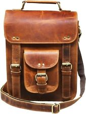 Nova Bolsa Transversal Satchel Couro Vintage Mensageiro Marrom Ombro Genuíno comprar usado  Enviando para Brazil